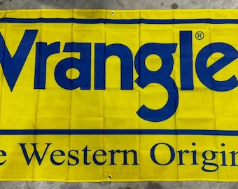 Wrangler Jeans Western Wear Rodeo Banner 3x6ft