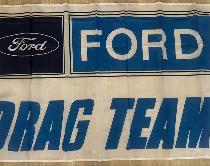 Ford Drag Racing Team Garage Banner Man Cave Banner 3x5ft