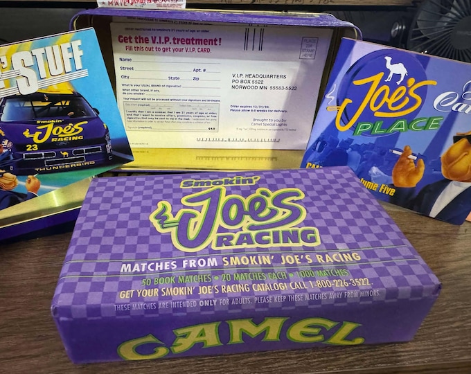 Smoking Joe's Racing Matchbooks Retro 1000 Matches 50 Books Vintage