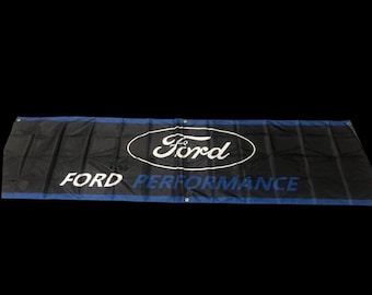 Ford Performance Racing Team Garage Banner Man Cave Banner 2x8ft