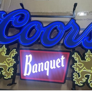 Vintage Coors Neon Light - Etsy