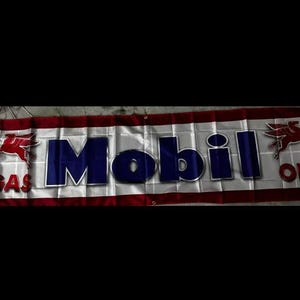 Beautiful Mobil Gas Station Service Banner Wall Art 2x8ft