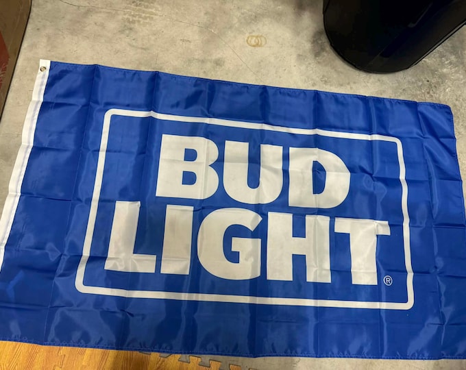 Bud Light Flag 3x5 Banner Beer Flag Garage Wall Decor Bar Flag Mancavedecor