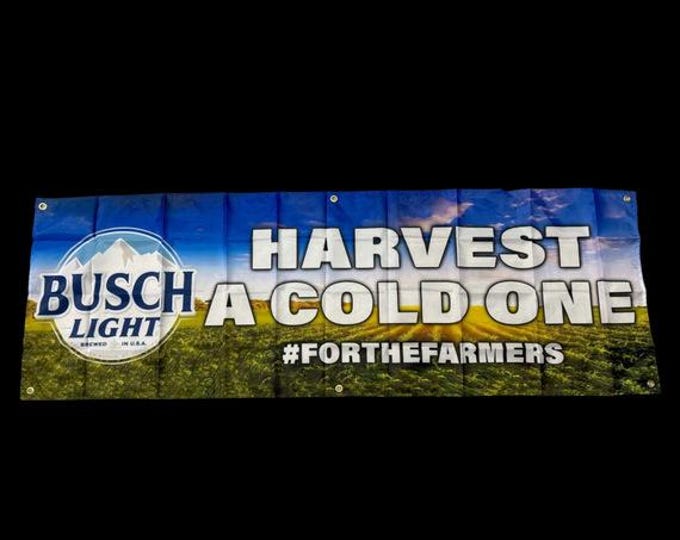 Busch Light Logo For the Farmers  2x6ft
