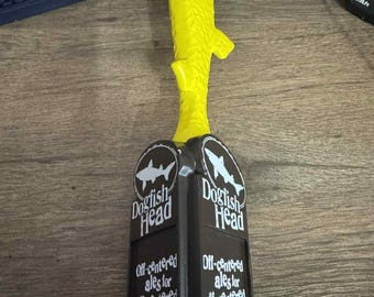 Dogfish Head Beer Tap Handle – Yellow Fish – 13” Tall Used Bar Tap