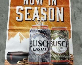 Rare Busch/Busch Light 'Now In Season' Banner – 2'x3'