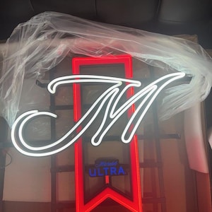 Michelob Ultra Neon Sign 20x18 – LED Beer Light Bar Man Cave Wall Decor