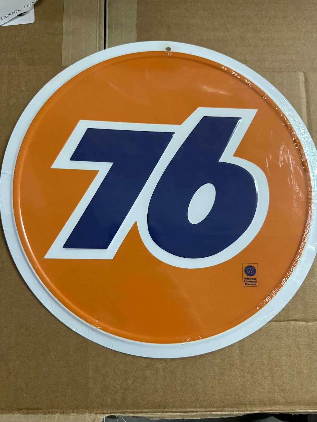 76 Gas Station Round Tin Sign – 12