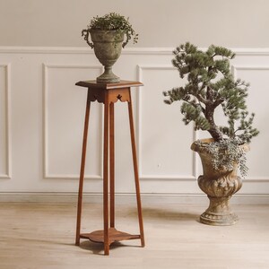 Jugendstil Blumensäule | antik um 1900 | Holz