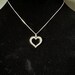 Holly Road Silver Crystal Heart Necklace - Customizable With Your Initial, 18" Chain