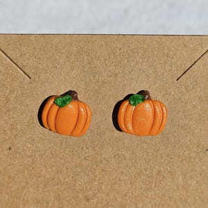 Seasonal Pumpkin Stud Earrings