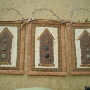 Birdhouse Mini Quilt Hanging image 5