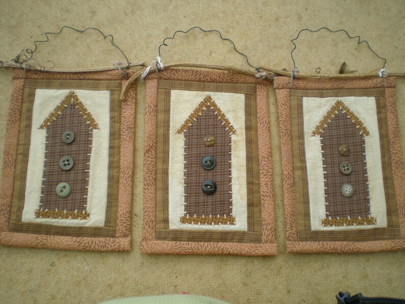 Birdhouse Mini Quilt Hanging image 5