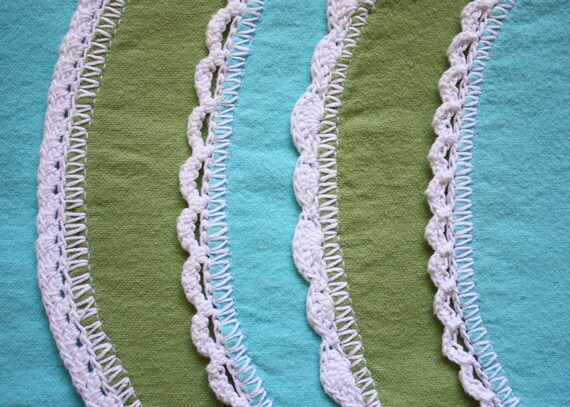 crochet edge burp cloth pattern