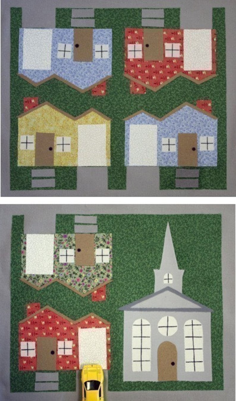 Toy Car Town Neighborhood Epattern for a Toy Car Play Mat Etsy