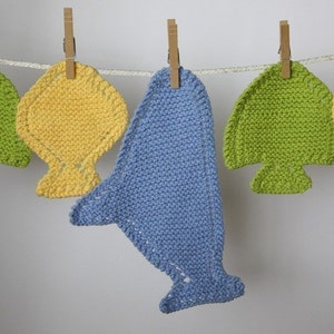 Fish Cloths - ePattern for Fish and Shark Shaped Wash Cloths
