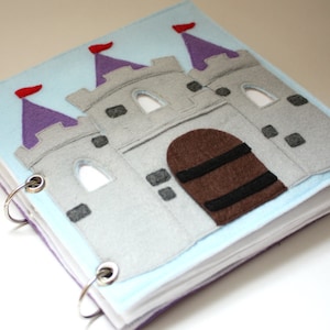 Fairy Tale Castle Quiet Book Pattern, Busy Book Pattern, Travel Toys, Dollhouse image 1