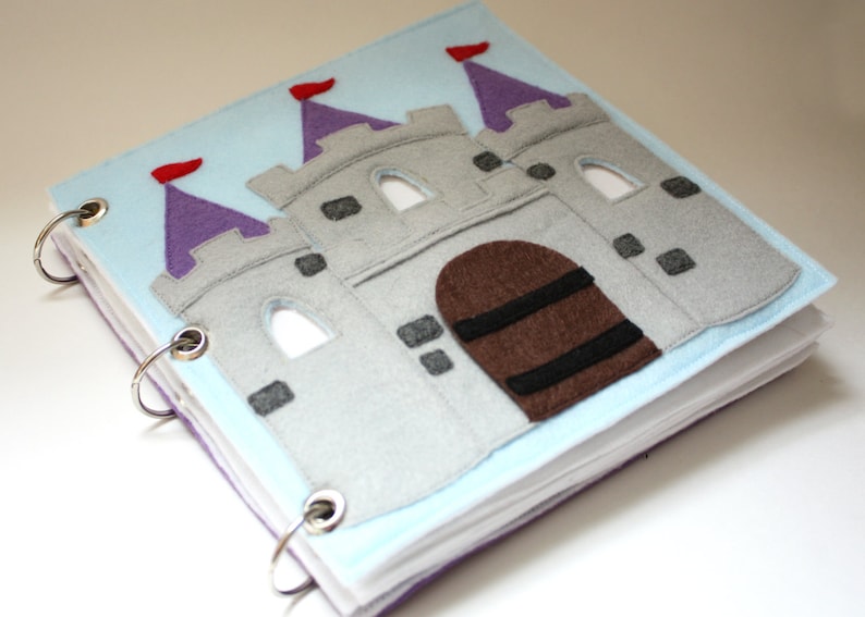 Fairy Tale Castle Quiet Book Pattern, Busy Book Pattern, Travel Toys, Dollhouse image 1