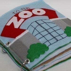 To the Zoo | Quiet Book Pattern, Busy Book Pattern, Travel Toys, Toddlers