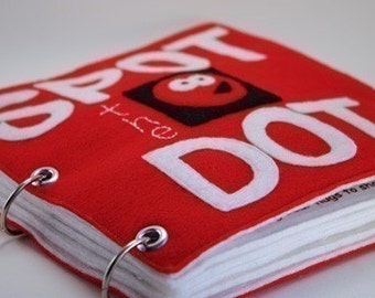 Encuentra el punto / Patrón de libro tranquilo, Patrón de libro de actividades, Juguetes de viaje, Bebé