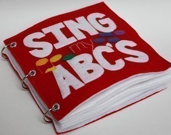 Sing My ABCs - 静かな本のパターン | DIY ビジーブック | 静かな本のパターン PDF | おもちゃのパターン | ビジーな静かな本 | 静かな本 | 幼児向けギフトおもちゃ