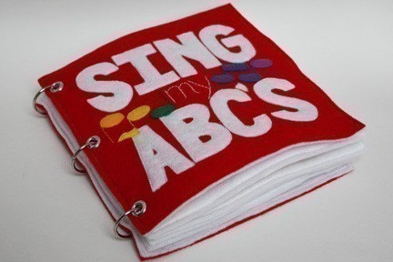 Sing My ABCs Quiet Book Pattern, Busy Book Pattern, Travel Toys, Toddlers image 1