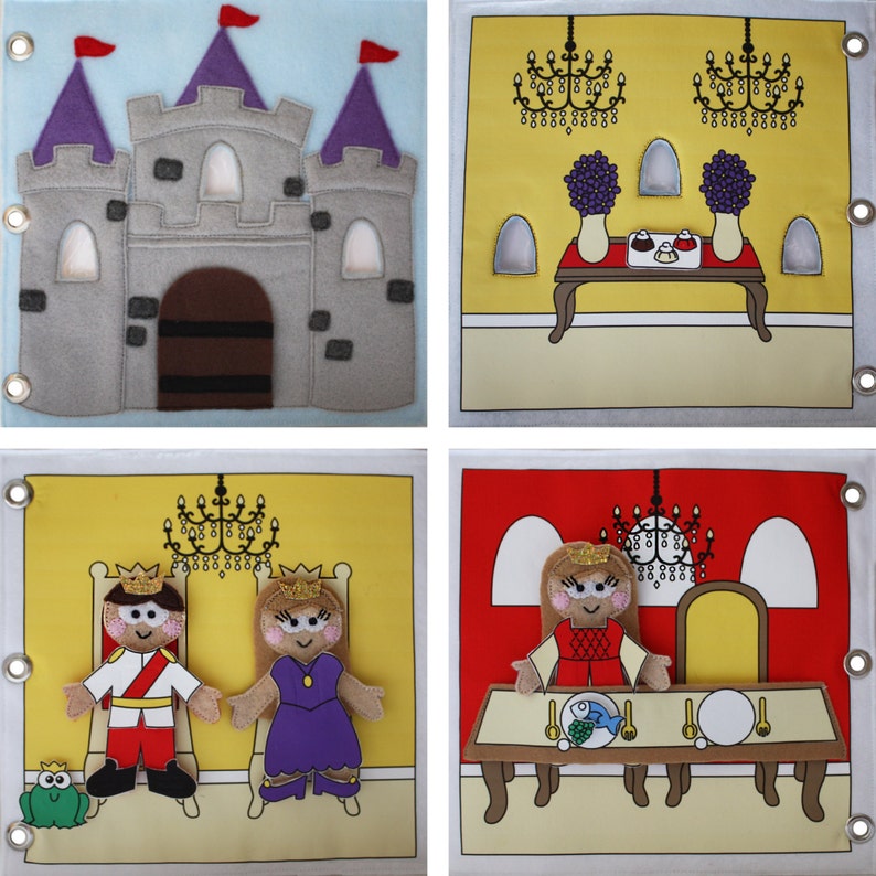 Fairy Tale Castle Quiet Book Pattern, Busy Book Pattern, Travel Toys, Dollhouse image 2