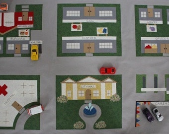 Toy Car Town Main Street - ePattern for a Toy Car Play Mat