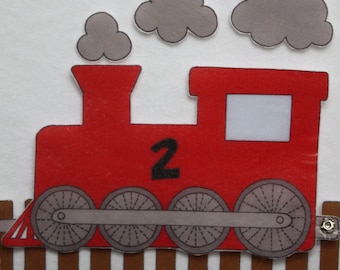 Ride the Rails - Patrón electrónico para imprimir y jugar con figuras de fieltro