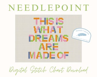 Lizzie McGuire Needlepoint Pattern – PDF Digital Download Canvas