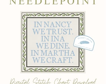 Nancy Meyers Nadelspitzenmuster - Ina Garten, Martha Stewart (PDF Digital Download)