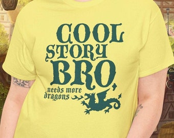 Story Bro Dragon T-Shirt, Funny DnD Gamer Tee