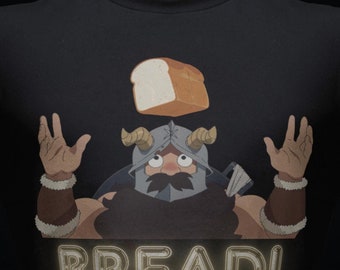 Dungeon Senshi Bread Unisex Cotton Crew Tee(Mens Sizing)
