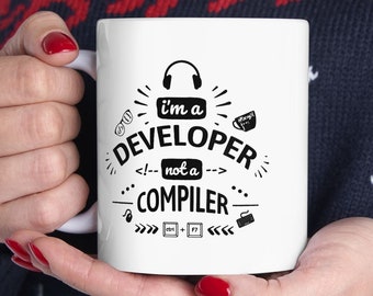 Developer, Not Compiler Ceramic Mug, (11oz, 15oz)