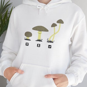 Mushroom Identification Guide Funny Hoodie