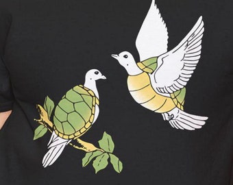 Turtle Doves - Funny Christmas T-Shirt - Punny Holiday Tee - Festive Apparel - Quirky Gift