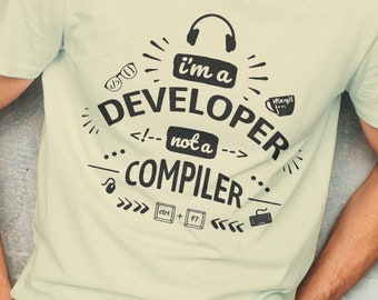 Programmer, Not Compiler Cotton Crew Tee