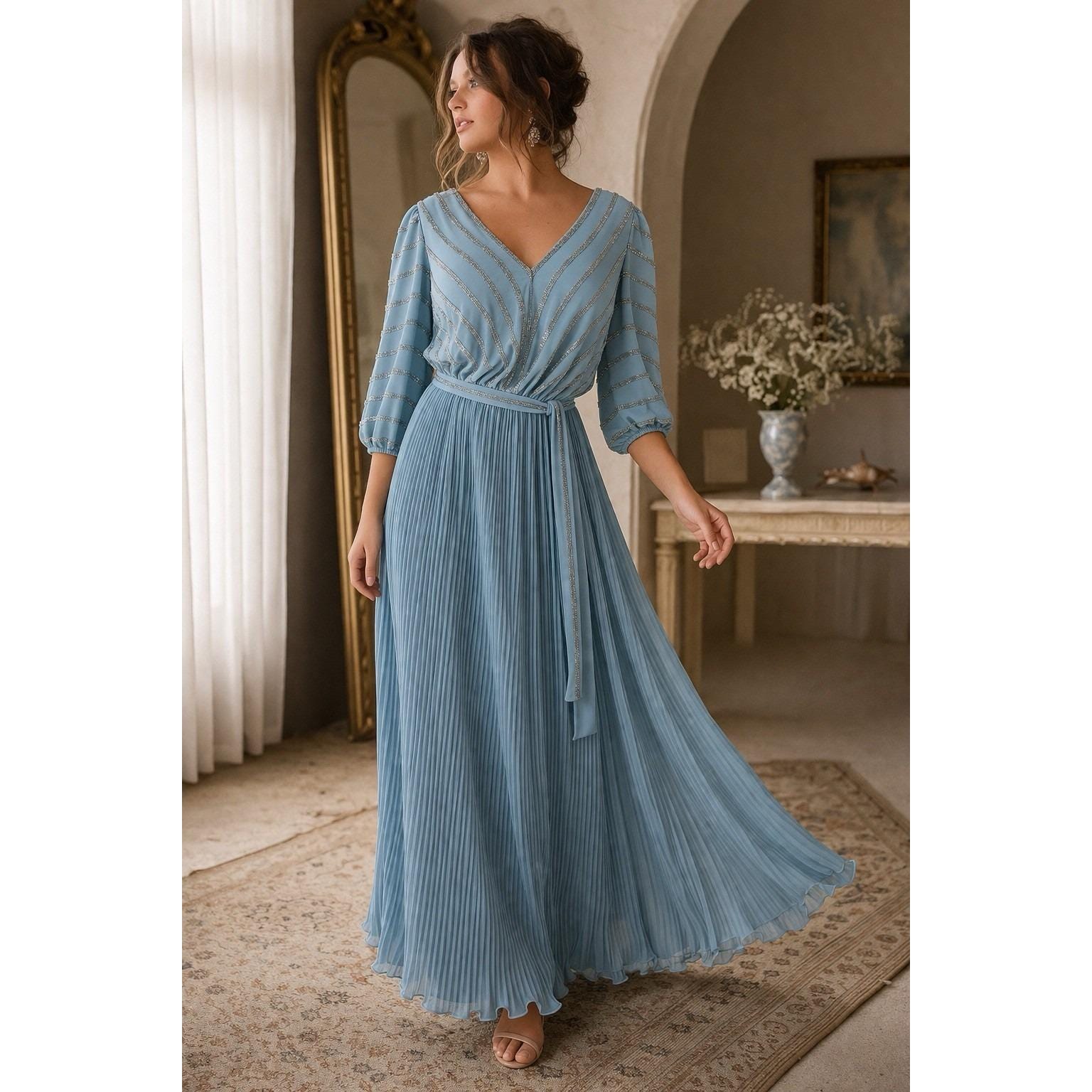 chinese dress ladies Faviana 11263 Long Floral Beaded Formal Prom Dress main image 0
