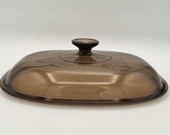 Pyrex F14-C Amber Rectangle Glasdeckel Passend für 4L Röster Ersatzdeckel