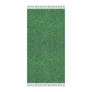Grass Print Texture, Strandtuch, echtes Grasbild von Saint Augustine.