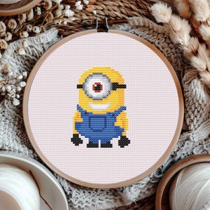 Carl Cross Stitch Pattern PDF | Instant download | Modern Cross Stitch | Carl from Minions Pattern | Minions Pattern