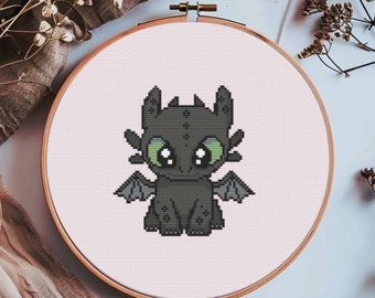 Tandeloos kruissteekpatroon: modern borduurontwerp (pdf-patroon)