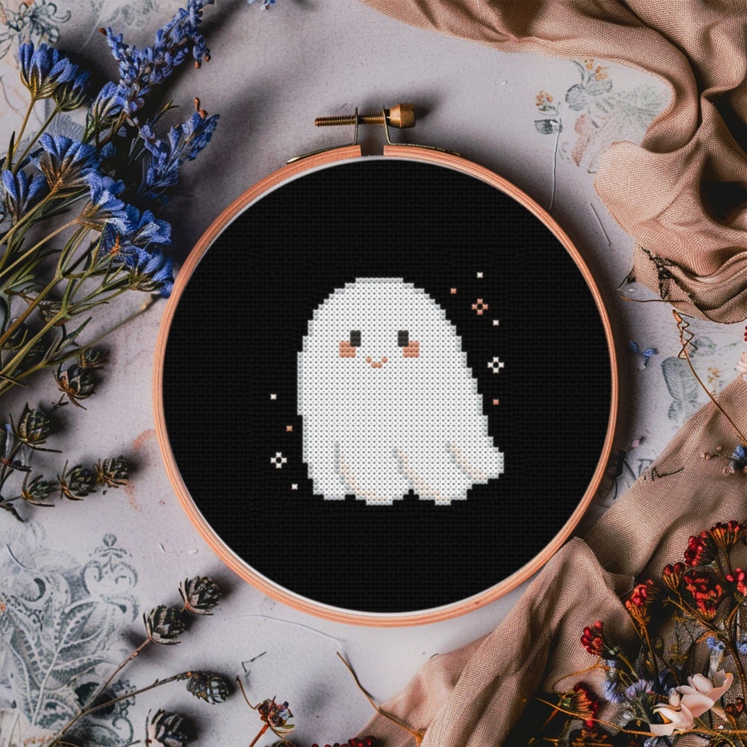 Ghost Cross Stitch Pattern PDF | Instant Download | Easy Cross Stitch ...
