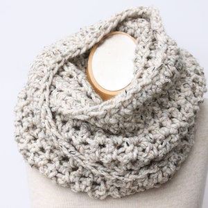 Chunky Infinity Scarf, Knit Wool Scarf, Wool Scarf THE TILLERY image 1