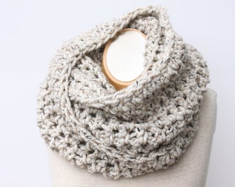 Chunky Infinity Scarf, Knit Wool Scarf, Wool Scarf | THE TILLERY