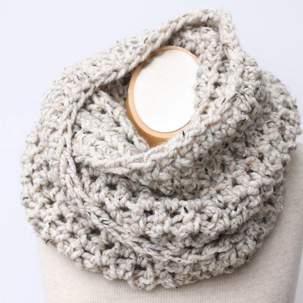 Chunky Infinity Scarf, Knit Wool Scarf, Wool Scarf | THE TILLERY