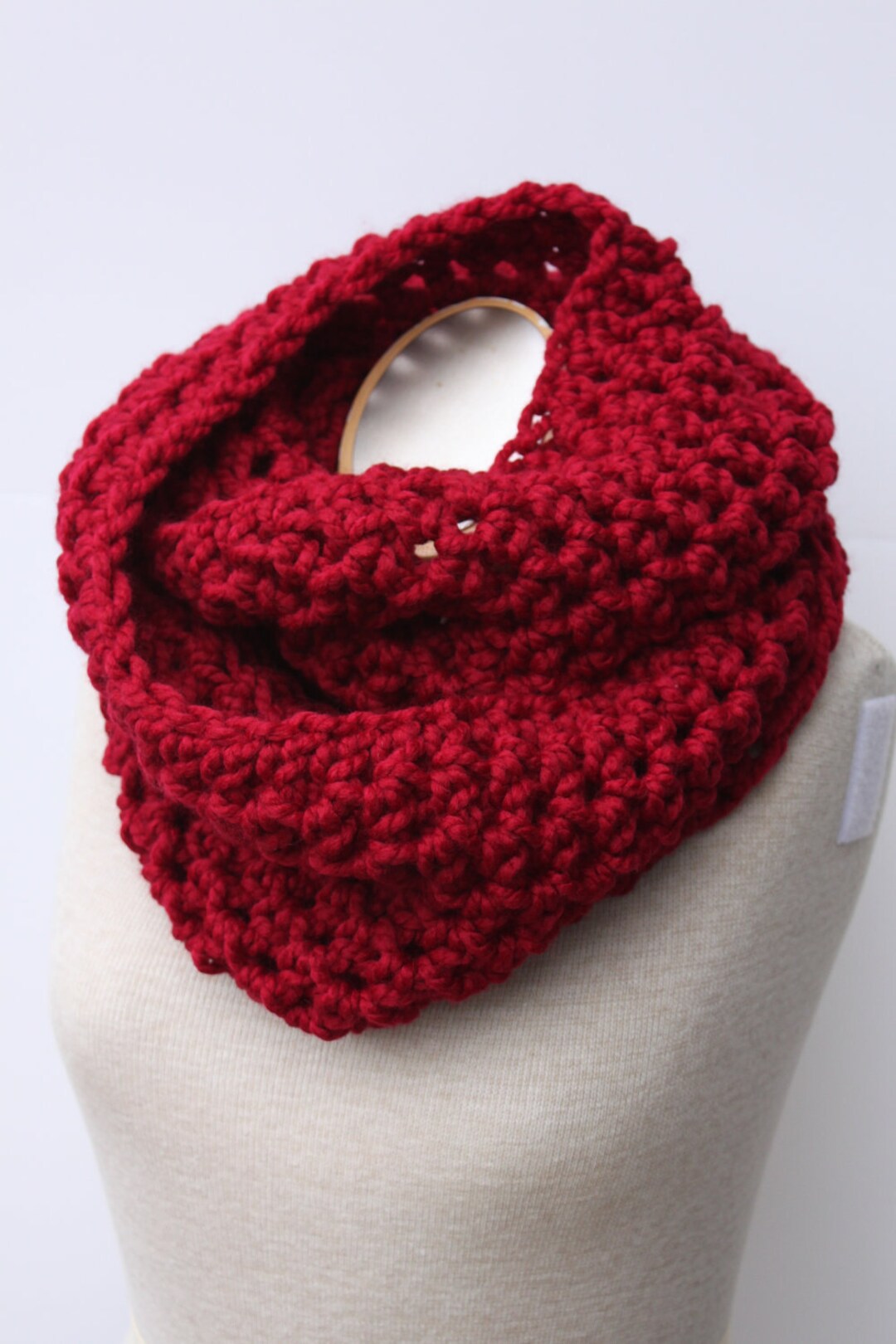 Choose Your Color Cranberry Scarf Chunky Knit Scarf Red - Etsy UK
