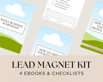 Canva Lead Magnet Templates | eBook, Checklist, Guide (Digital Download)