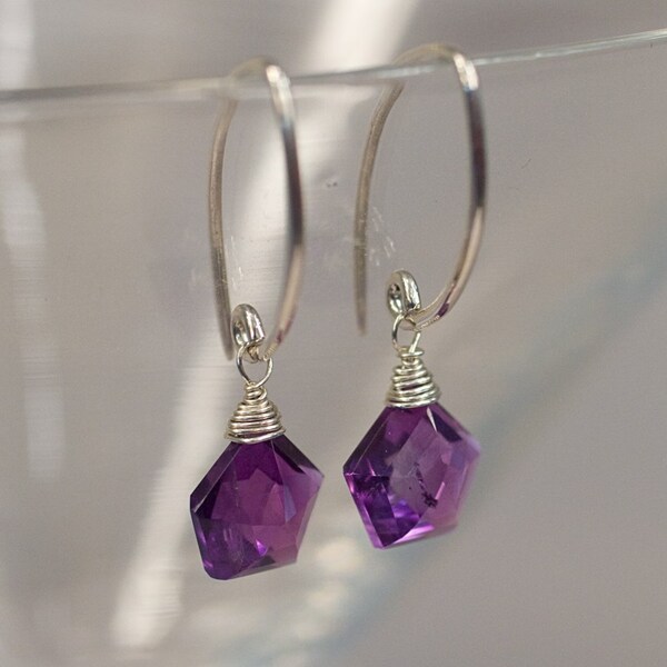 Amethyst Drop Earrings