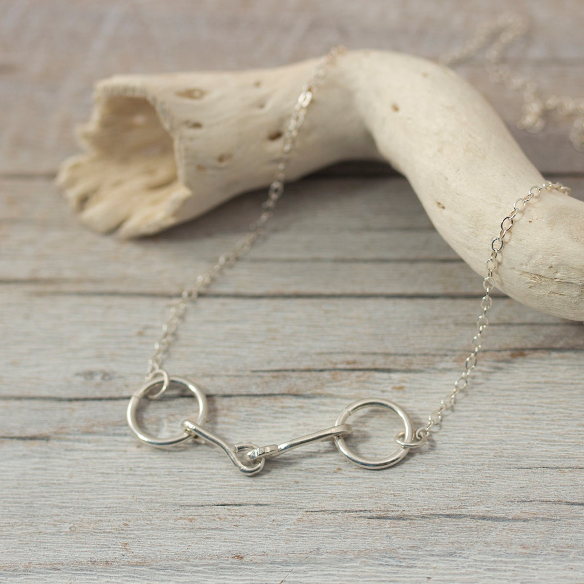 Horse Bit Necklace Horse Necklace Sterling Silver Etsy